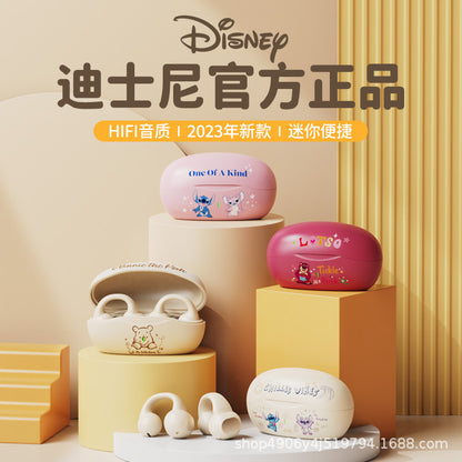Disney J01 Genuine Bluetooth Earphones, Clip-On Style, High Appearance Value, Non-In-Ear, Sports Music Earphones with Ultra-Long Battery Life